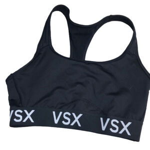 M Victoria’s Secret Sports black VSX bra lette